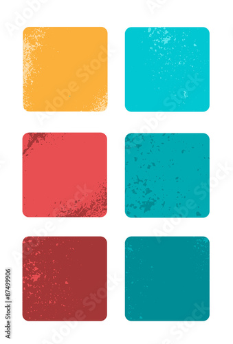 Composizione tasselli mosaico colorati