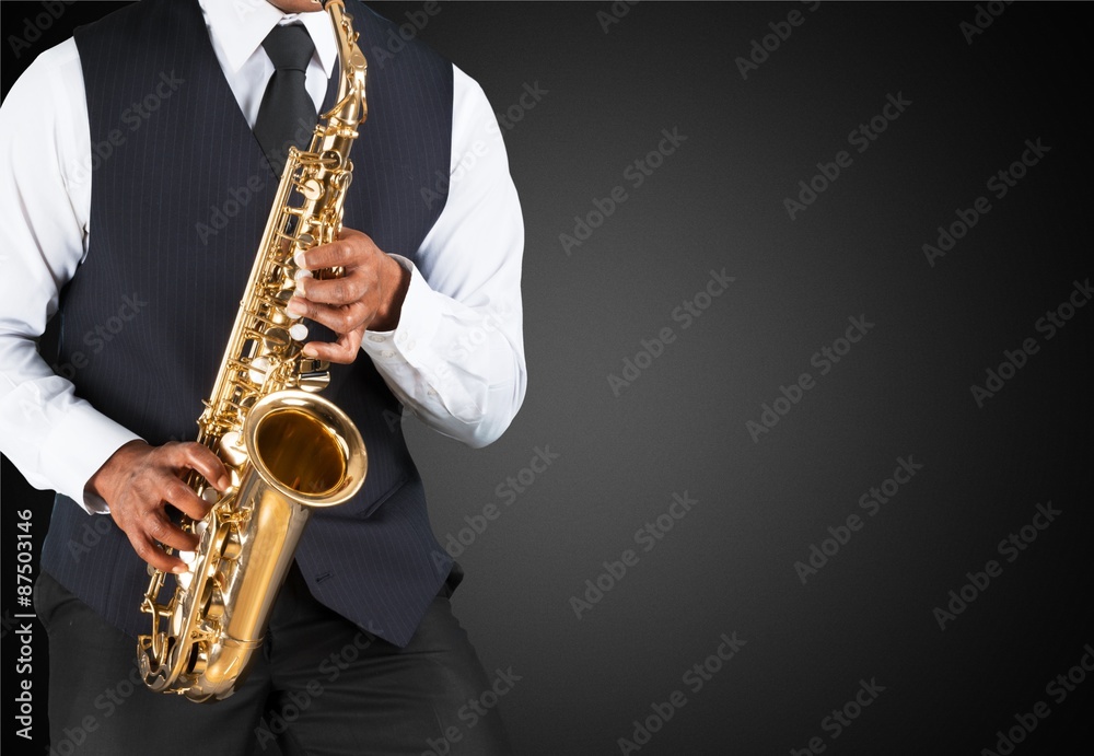 Fototapeta premium Rock, music, black.