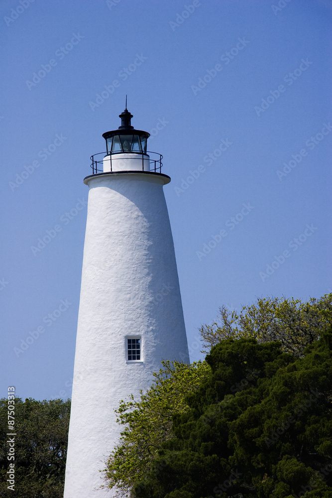 Ocracoke Lighthouse in the Outer Banks of NC