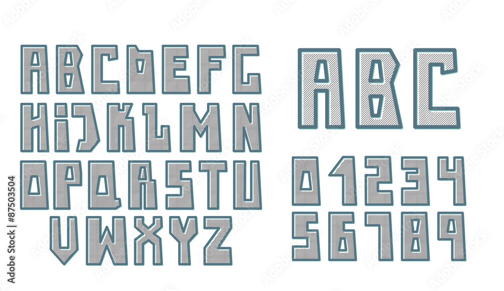 alphabet. vector font alphabet. vector font