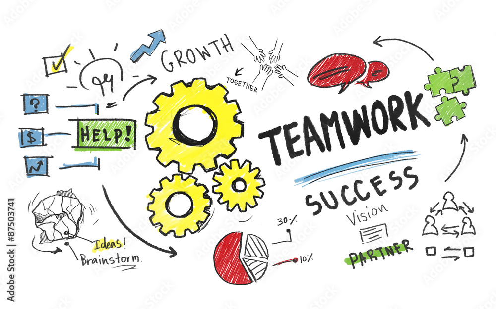 Teamwork Team Together Collaboration Group Unity Success Concept