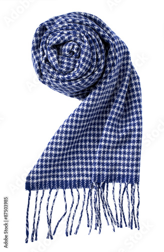 scarf isolated on white. with a clipping path