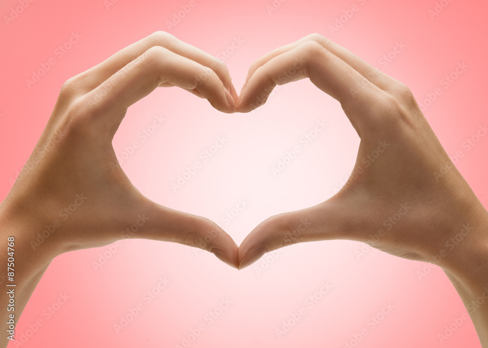 Fototapeta premium heart of hands