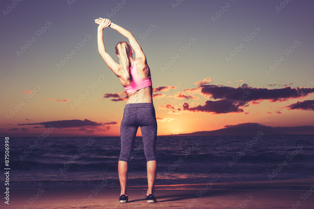 Fitness Woman Stretching
