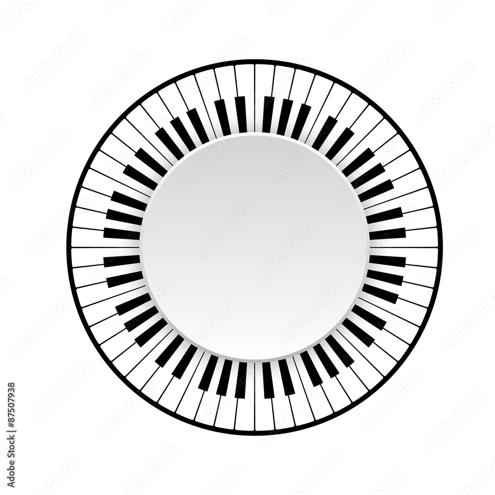 Naklejka premium piano keyboard