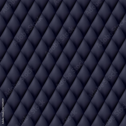 Quilted seamless pattern. Black color.