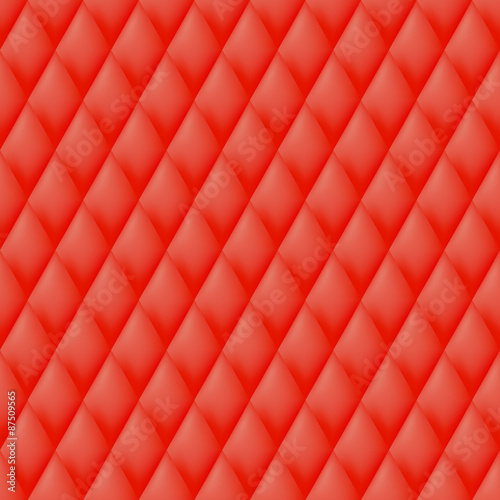 Quilted seamless pattern. Red color.