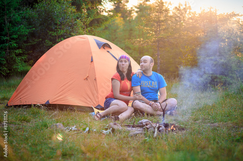 funny tourists tent