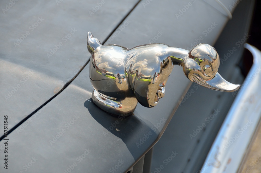 Convoy Rubber Duck car and truck hood ornament Stock Photo
