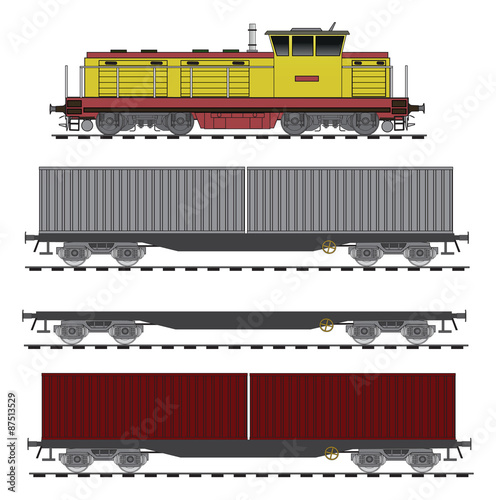 Container flat train