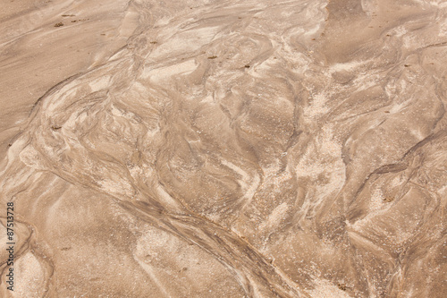 Natural sand patterns in beach