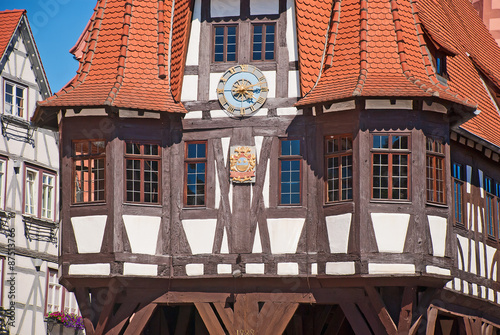 
Detailansicht des gotischen Michelstädter Rathaus  photo