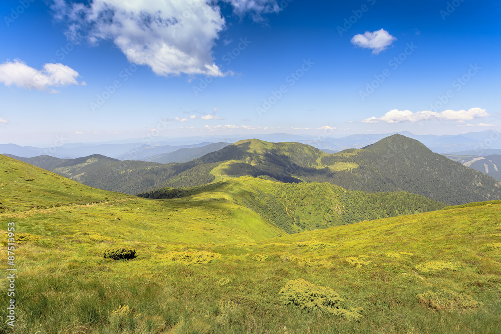 Naklejka premium mountain trekking