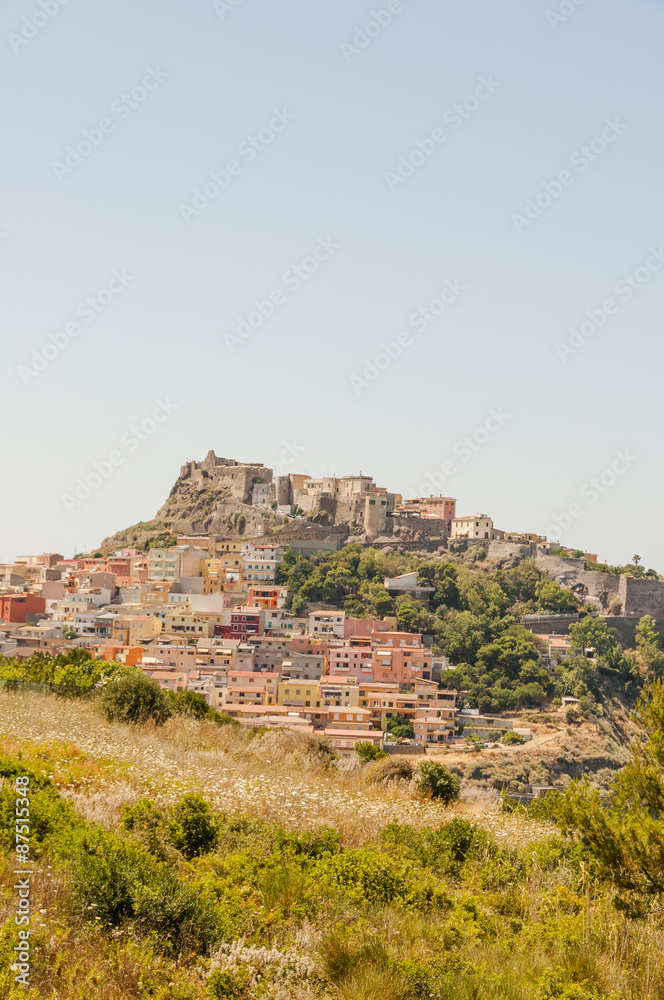 Castelsardo, Altstadt, Stadt, Burg, Festung, Mittelmeer, Sardinien, Italien