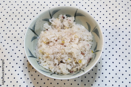 Bild auf Leinwand Five grains rice