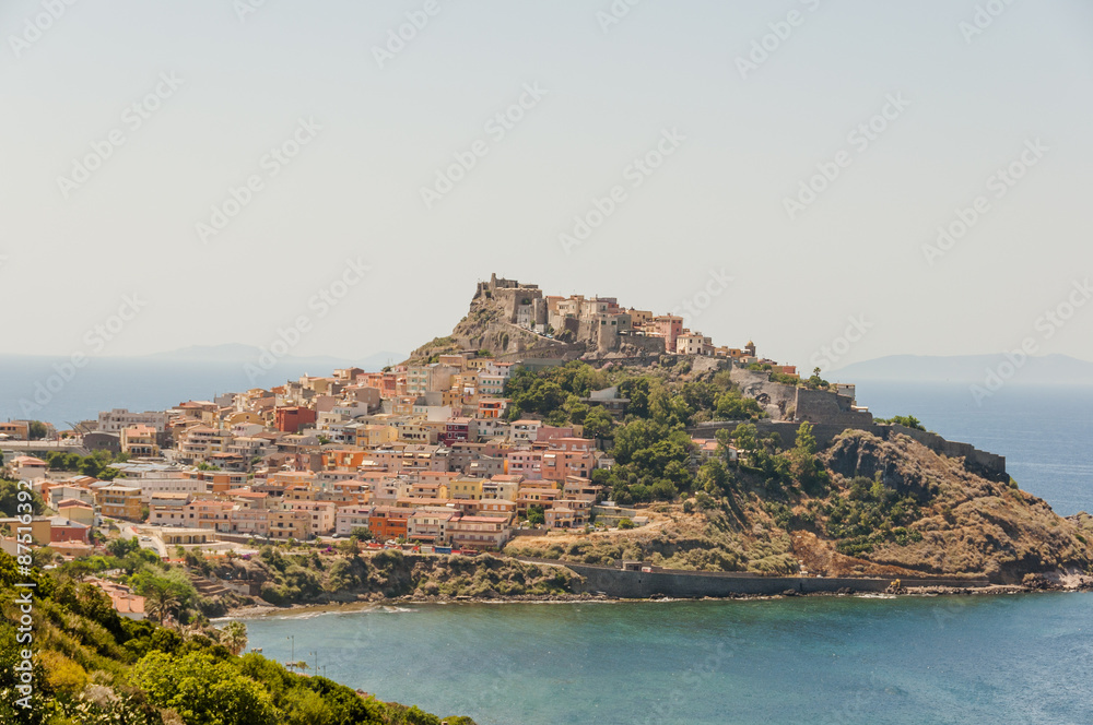 Castelsardo, Altstadt, Stadt, Golf von Asinara, Festung, Hafen, Burg, Kathedrale, Insel, Sardinien, Mittelmeer, Italien
