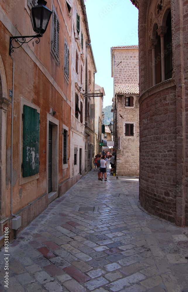 old street in castle