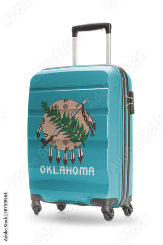 Suitcase with US state flag on it - Oklahoma