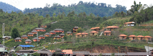 Tableau sur toile Rak Thai Village in Mae Hong Son Province thailand