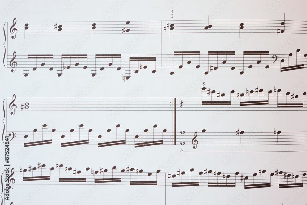 Fototapeta premium Musiknoten