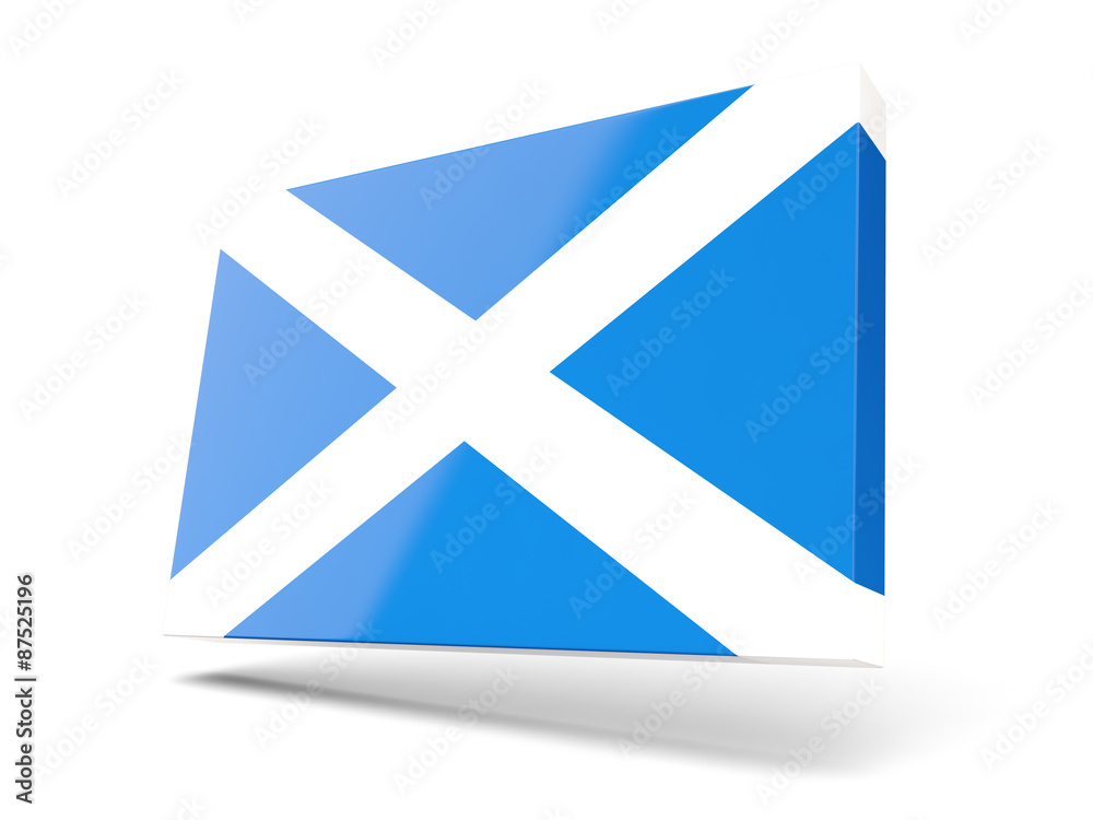 Square icon with flag of scotland Square icon with flag of scotland