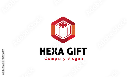  Hexa Gift Logo template