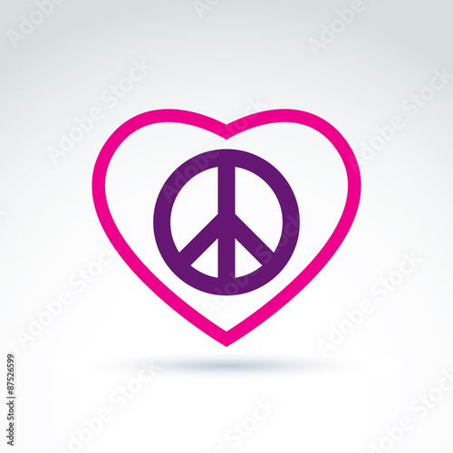 Peace and love theme, no wa...