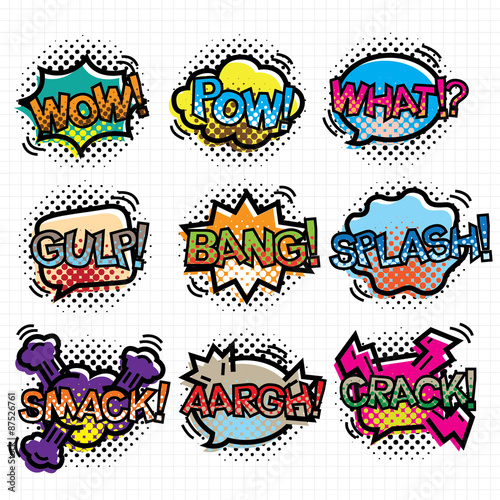 Word bubble comic 