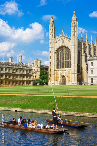 Kings College in Cambridge University, England photo