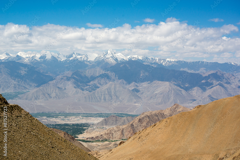 Mountain view on the road to Nubra Valley,India.