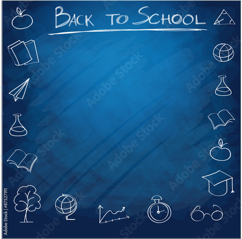School supplies background
