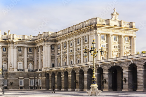 Spanish Royal Palace (Palacio Real) in Madrid, Spain.
