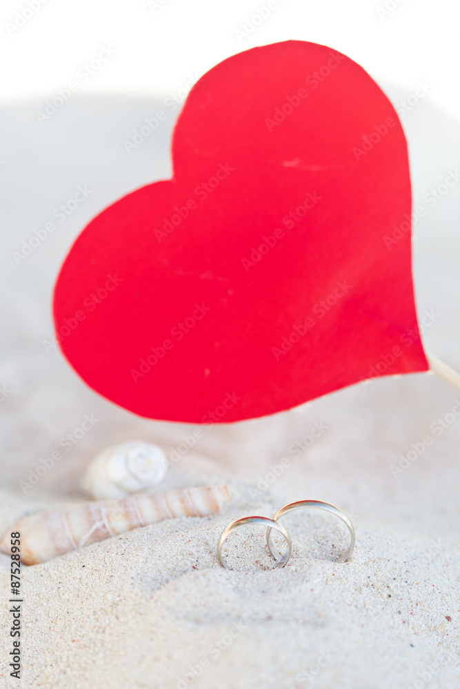 Fototapeta premium Romantic tropical scene on beach