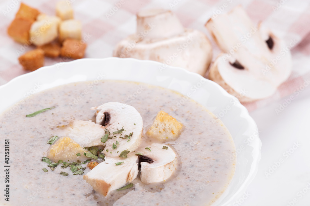 Mushrooms cream soup Mushrooms cream soup