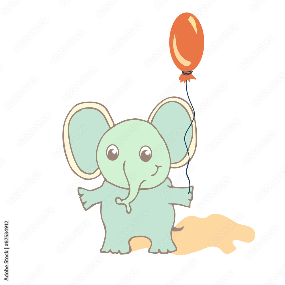 Fototapeta premium cartoon elephant