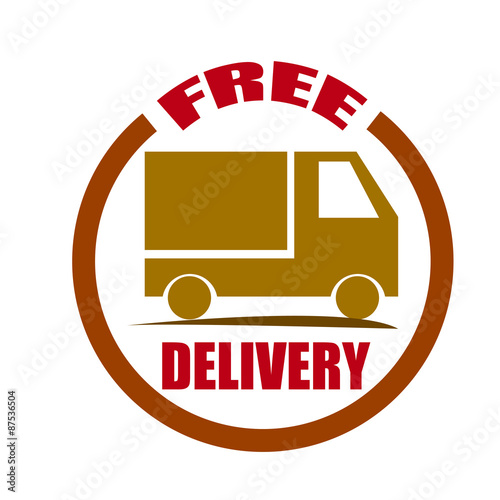 free delivery shipping vector car send