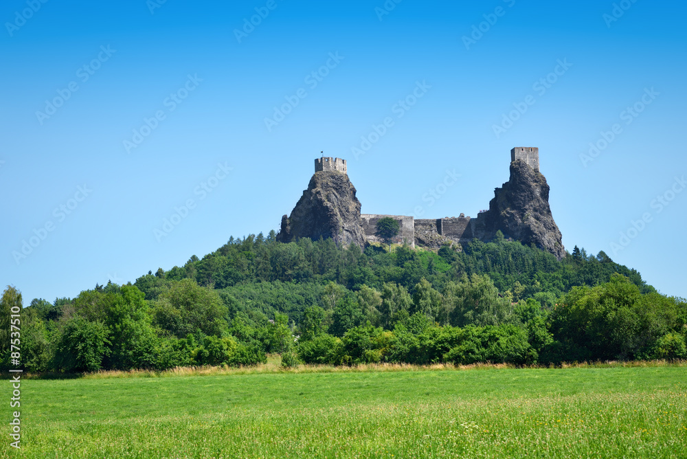 Mighty medieval castle remains watching over the land