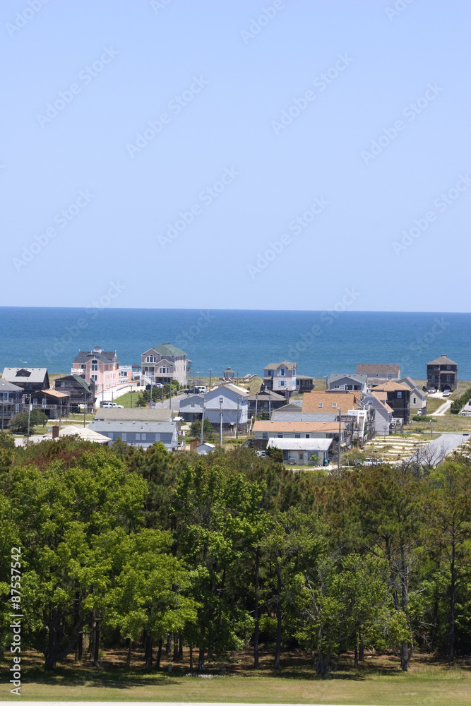 North Carolina Outer Banks Ocean and Homes