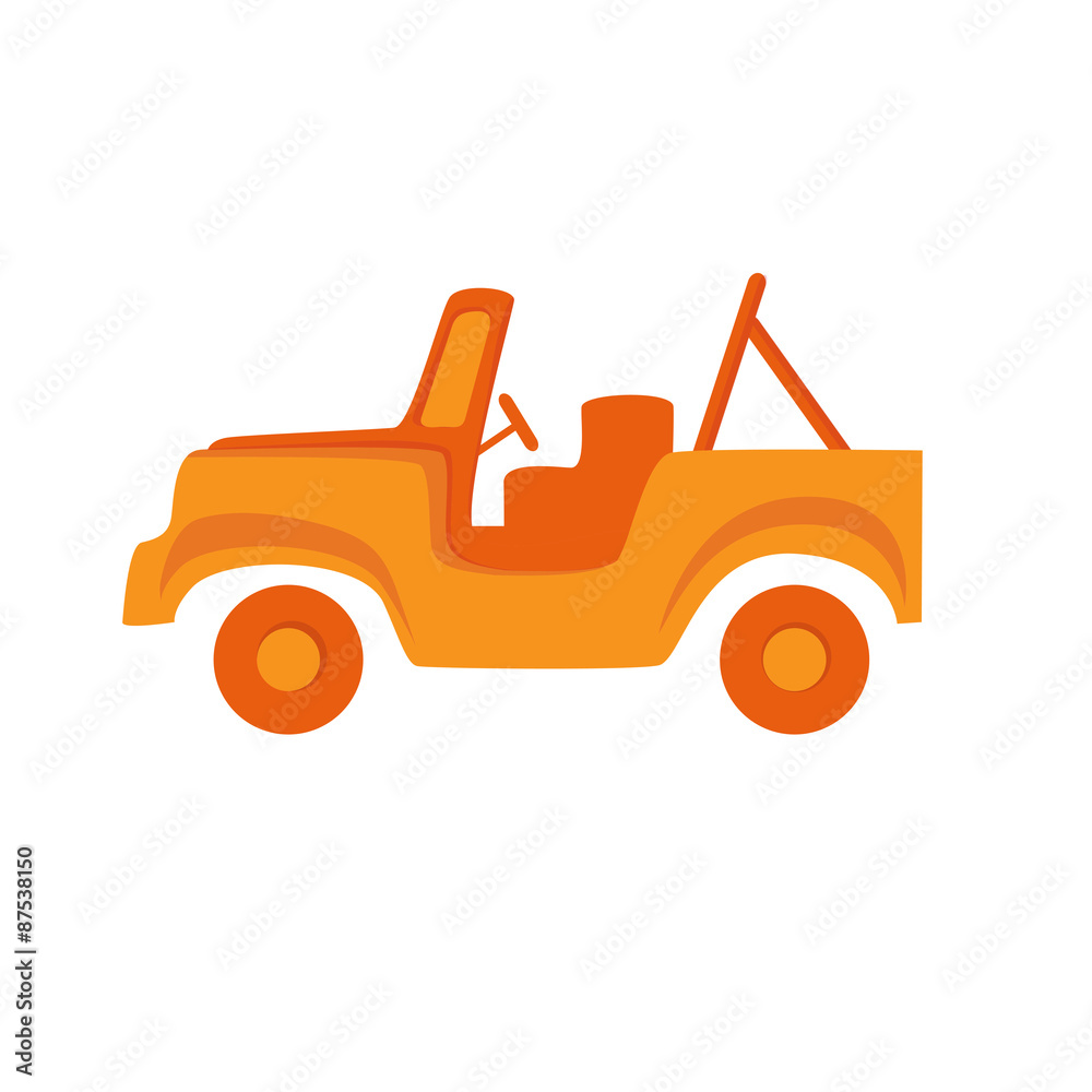 Naklejka premium Car Flat Icon