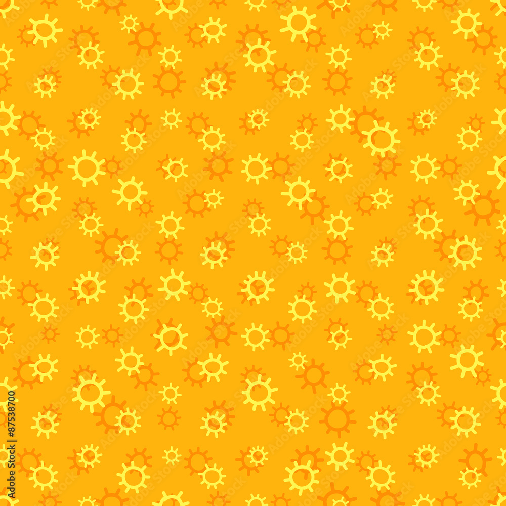 Seamless yellow sunny pattern Seamless yellow sunny pattern