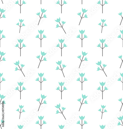 Seamless Pattern with Floral Elements