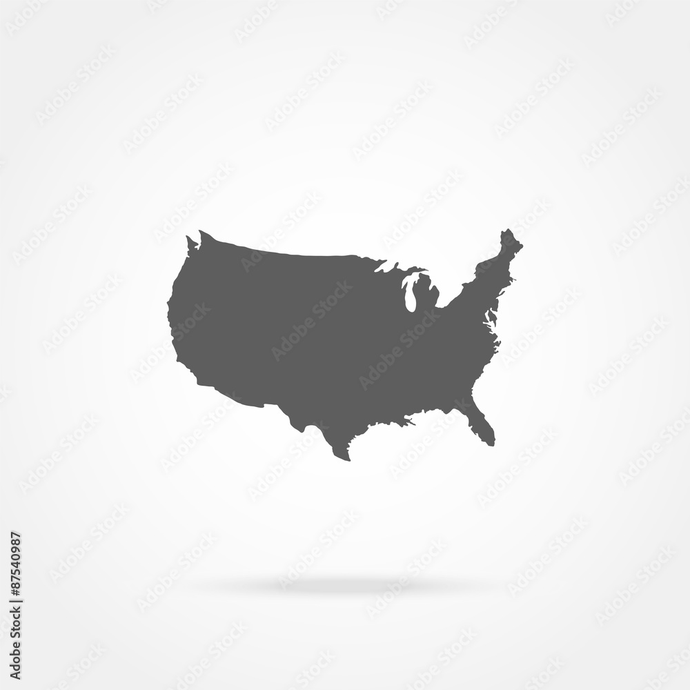 Fototapeta United States of America Map
