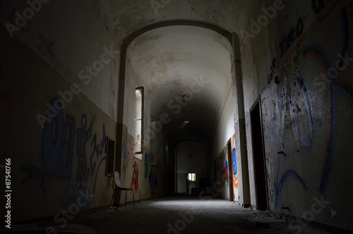 Urbex, abandoned mental hospital. photo