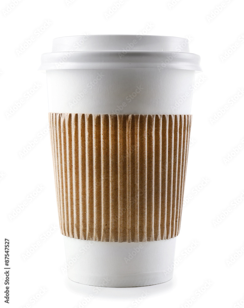 Paper cup isolated on white Paper cup isolated on white