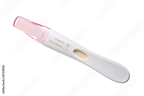 pregnancy test new isolated on white background