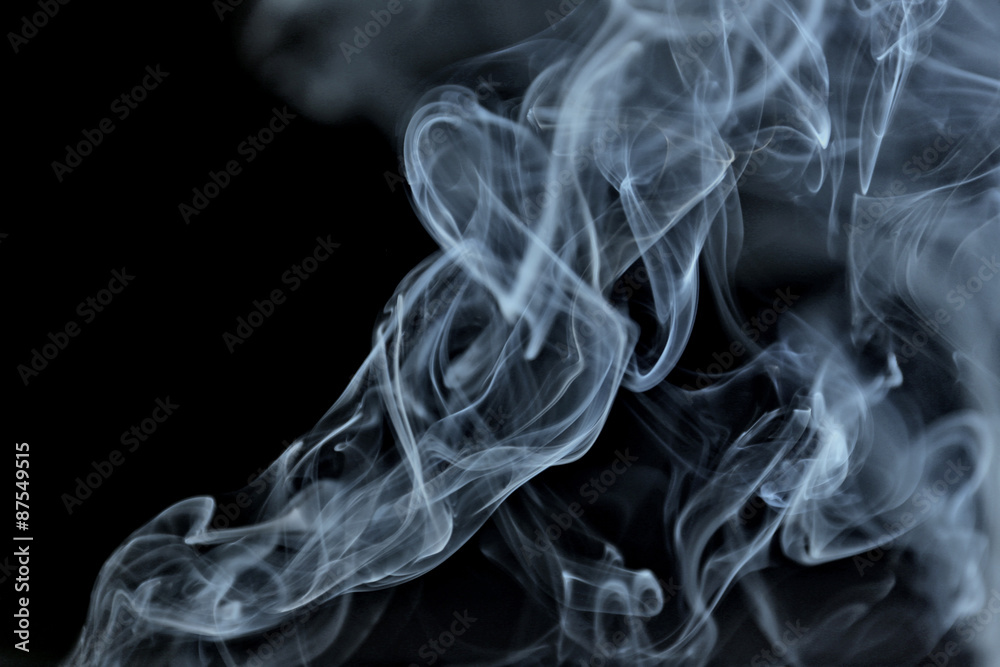 Color smoke from match on dark background Color smoke from match on dark background