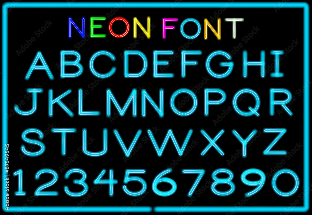 Neon letters