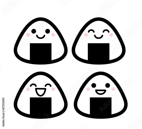 おにぎり　おむすび　表情