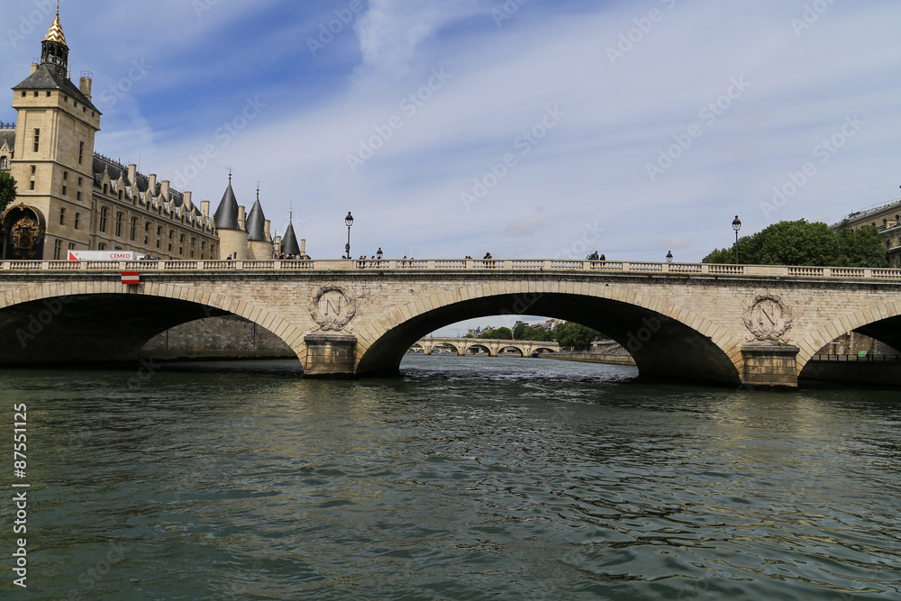 the bridge over seine river ,paris