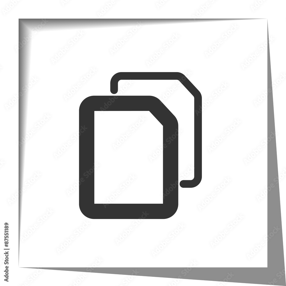 Documents paper cut out Documents paper cut out